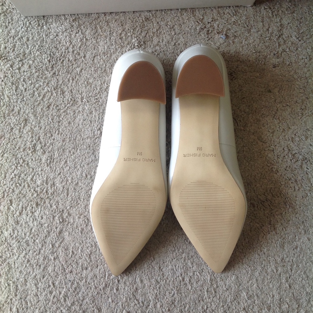 NEW Marc Fisher CAITLIN PUMP White Leather Pump 9M - Picture 10 of 14